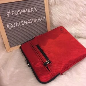 Red tablet iPad padded case